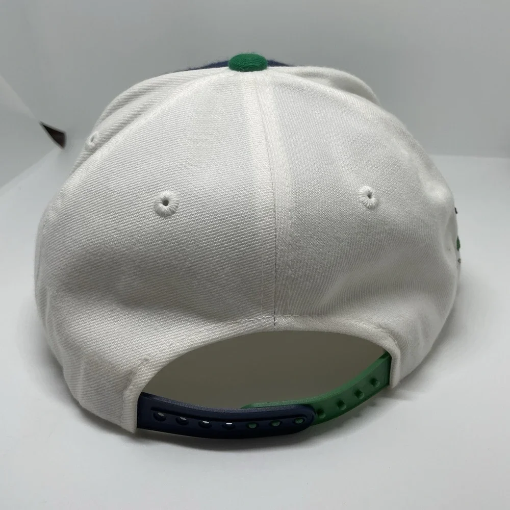 Zephyr Irish Notre Dame‎ Cap Navy Green Embroidery Adjustable Snapback Hat